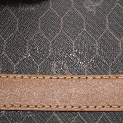 Christian Dior Boston Bag Honeycomb Gray Brown