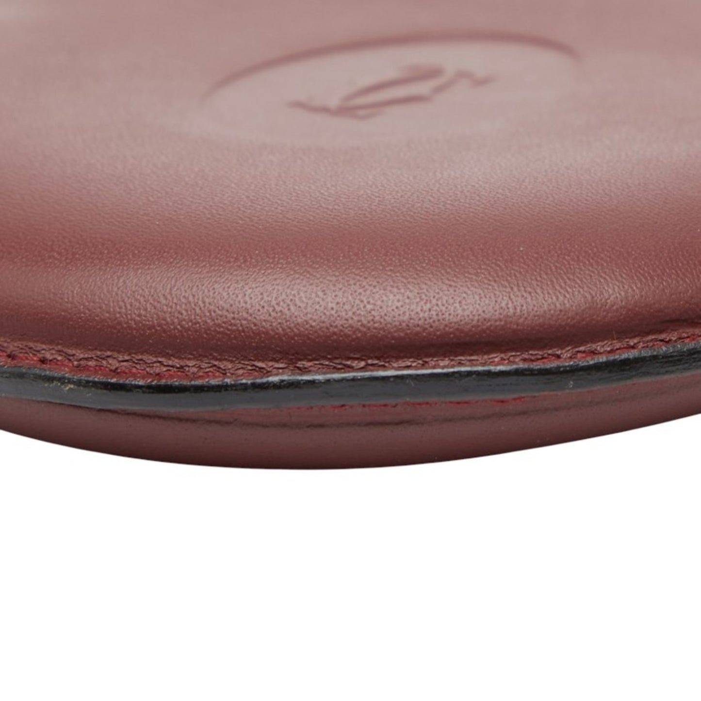 Cartier Wallet/Coin Case In Wine Red