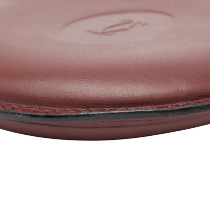 Cartier Wallet/Coin Case In Wine Red