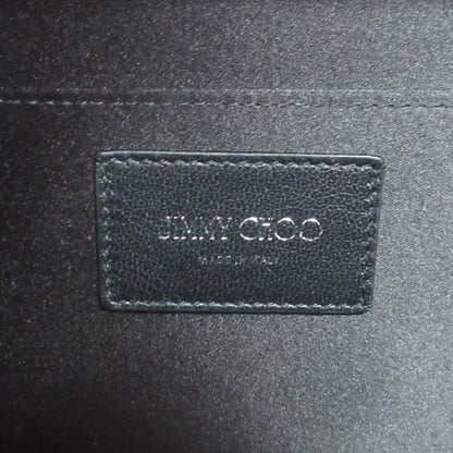 Jimmy Choo Cayla Leather Rhinestone Clutch Bag