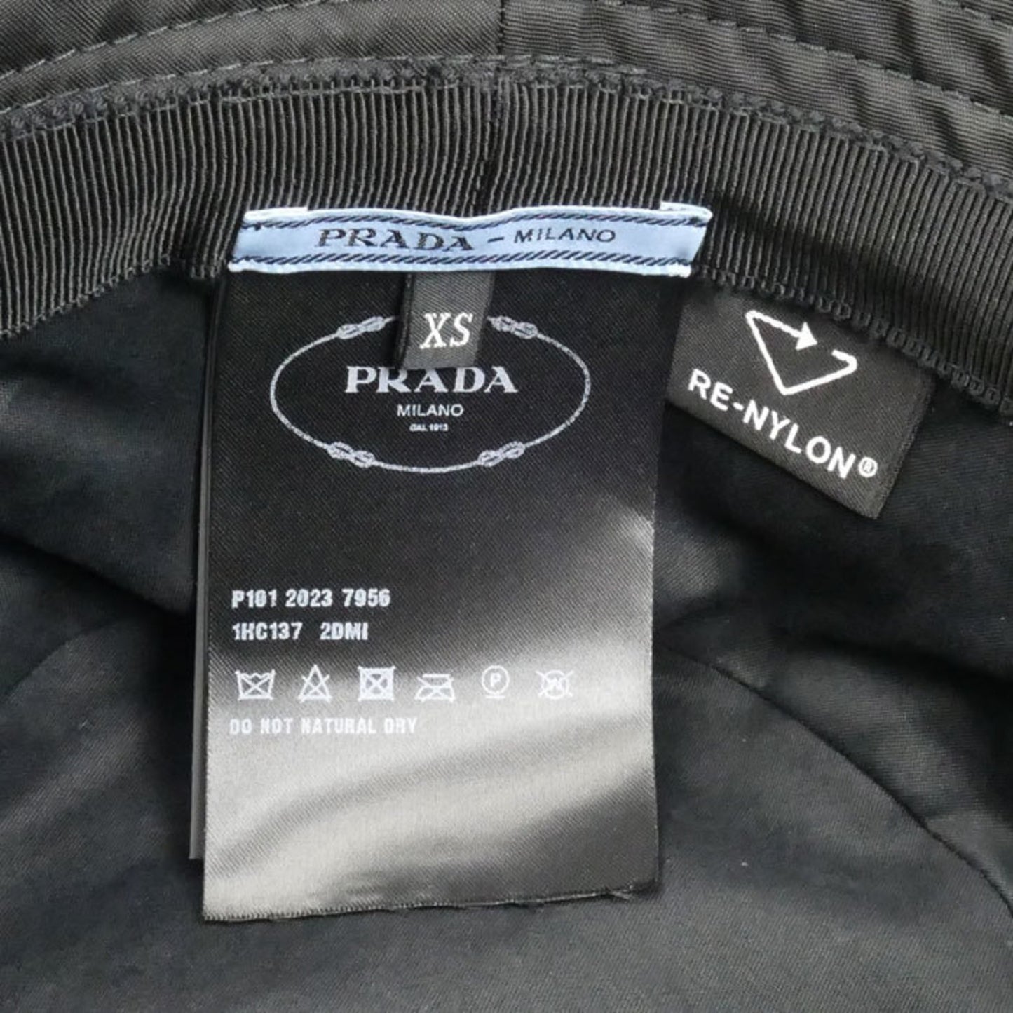 Prada Re-Nylon Triangle Bucket Hat