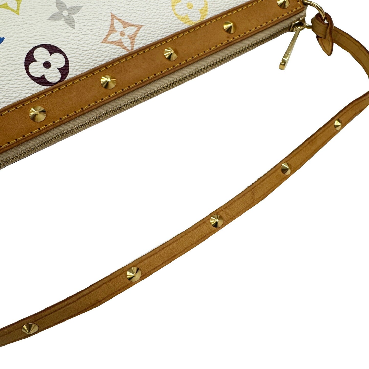 Louis Vuitton Pochette Accessoires Monogram Multicolore Blanc White M92649 Handbag