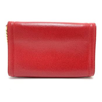 Salvatore Ferragamo Vala Ribbon Bag 2Way Pochette Shoulder Bag Red