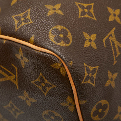 Louis Vuitton Monogram Keepall 50 Boston Bag M41426 Brown Leather