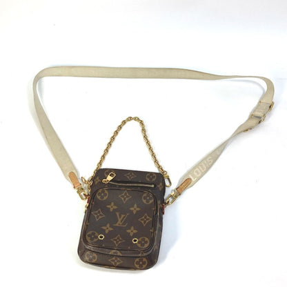 Louis Vuitton M80746 Monogram Utility Crossbody Pochette Chain Bag Handbag Shoulder Canvas