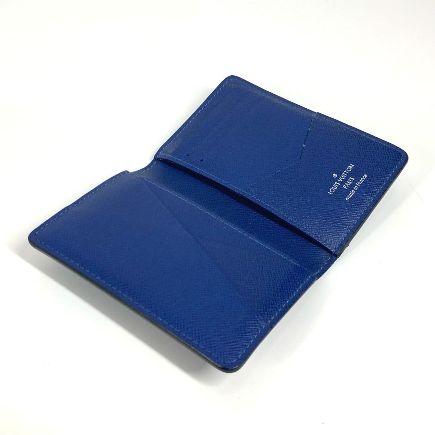 Louis Vuitton M30301 Taiga Rama Organizer De Poche Bi-Fold Business Card Holder/Card Case Leather