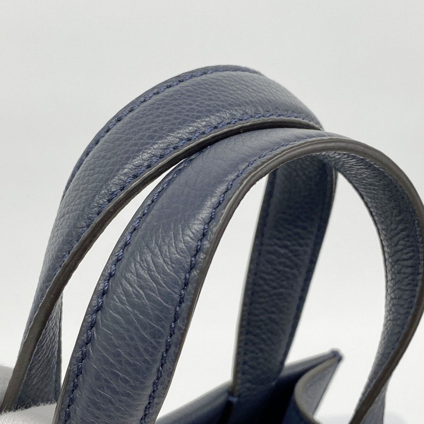 Fendi Roma Go To Leather Handbag In Navy