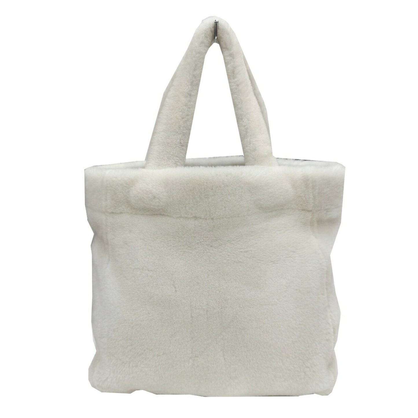 Prada Lettering Terry Tote Bag 1Bg374 White/Black Shoulder Bag/Handbag/Tote