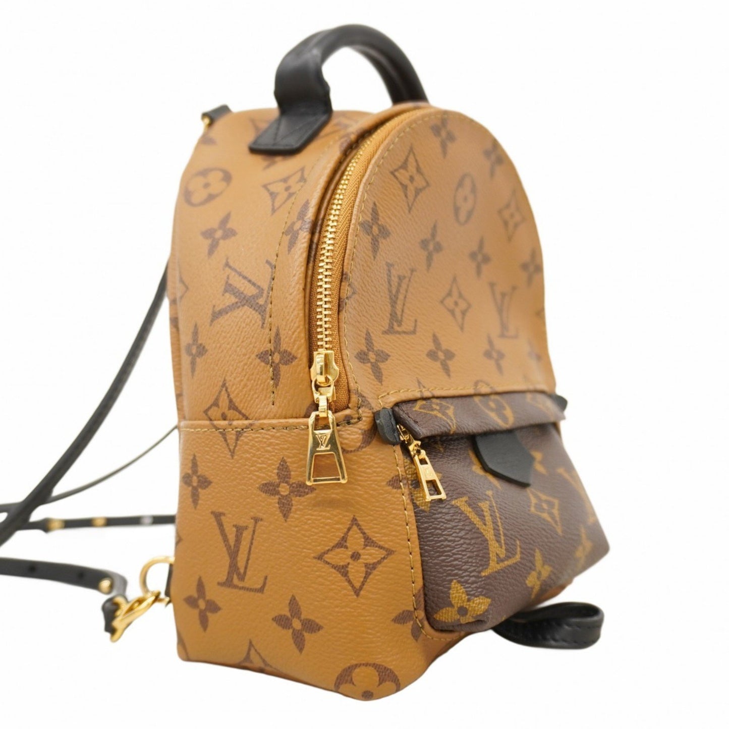 Louis Vuitton Monogram Reverse Palm Springs Mini Backpack M44872 Brown
