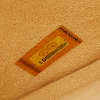 Chanel Perforated Coco Mark No. 5 Handbag Tote Bag Yellow Patent Leather