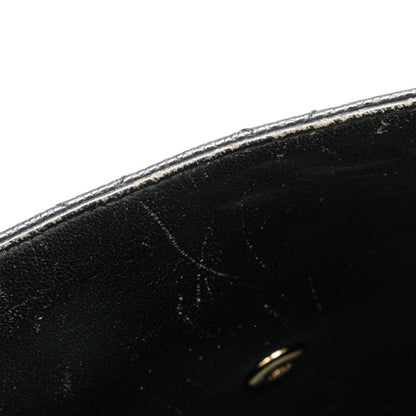 Chanel Matelasse Coco Mark Handbag In Black Caviar Skin