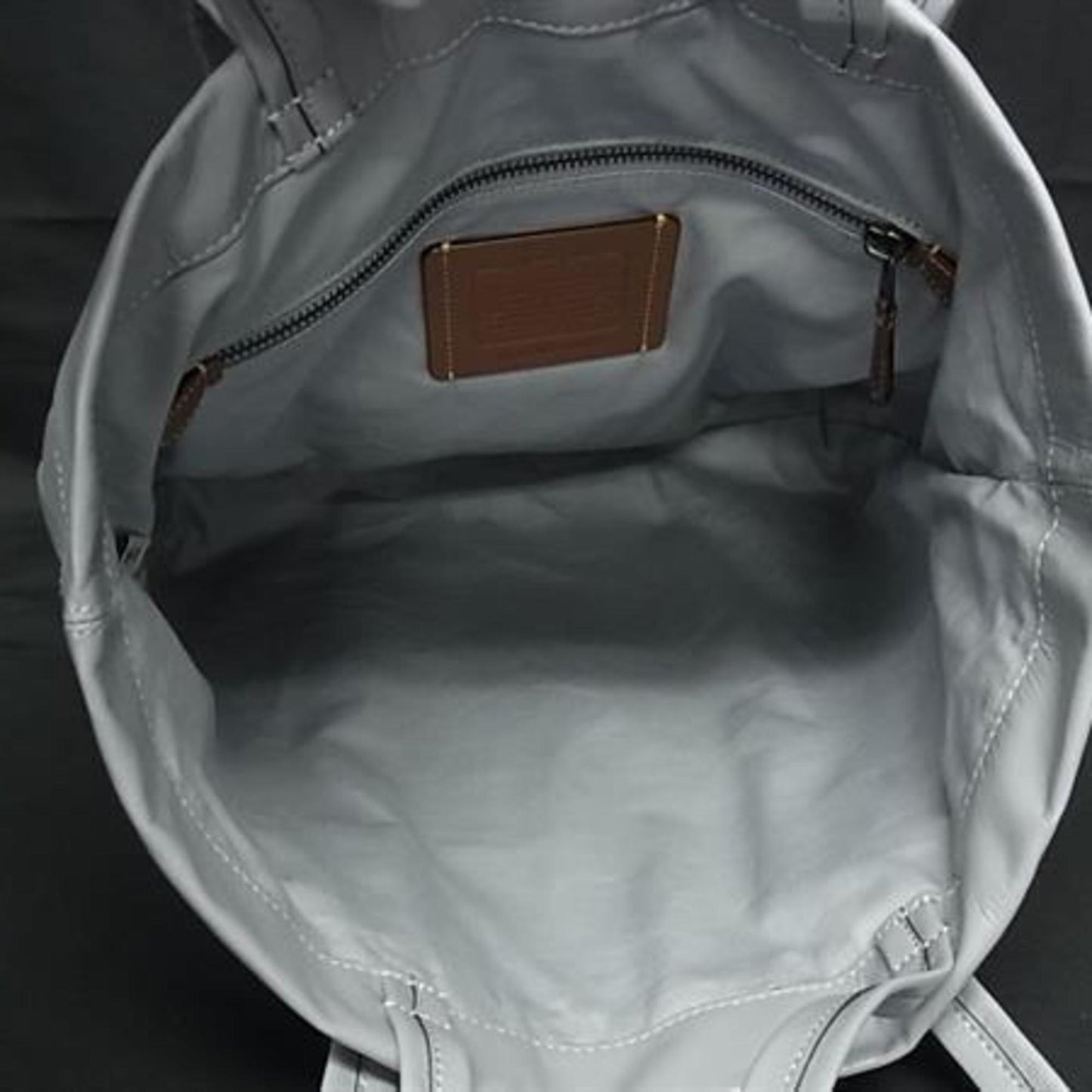 Coach Hall Tote 33 Co840 Blue-Gray Paperweight Leather Bag