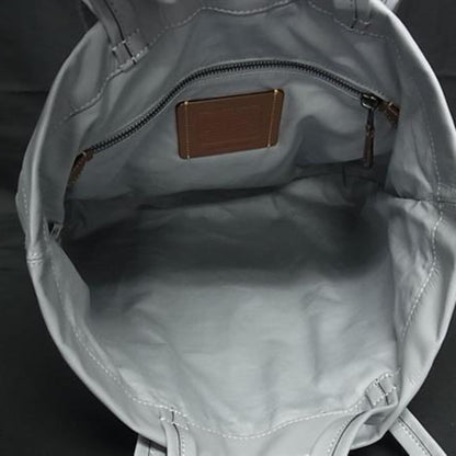 Coach Hall Tote 33 Co840 Blue-Gray Paperweight Leather Bag