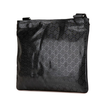 Gucci Gg Imprime Shoulder Bag 201446 Moss Green Pvc Leather