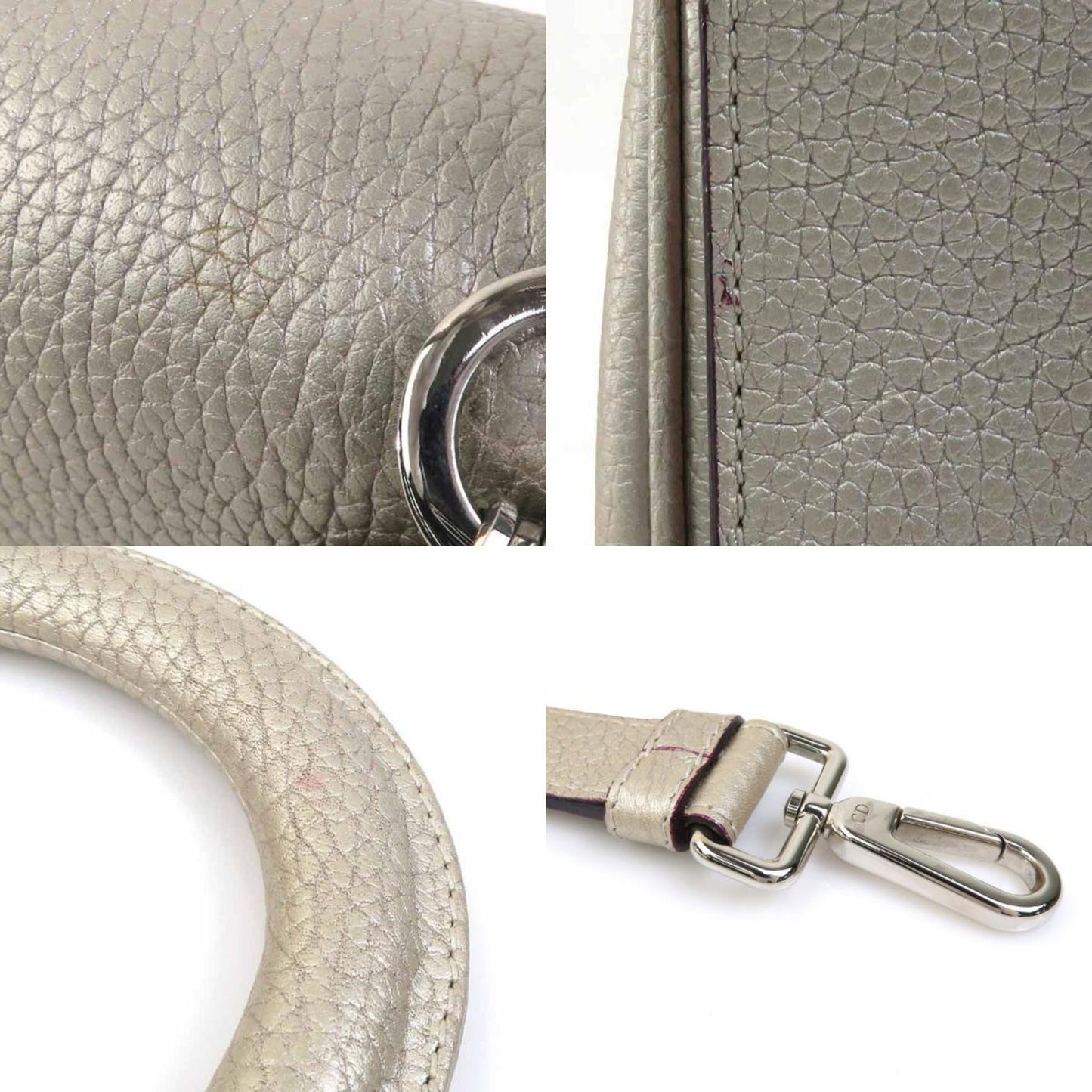 Christian Dior Be Mini Handbag Shoulder Bag In Gold Leather