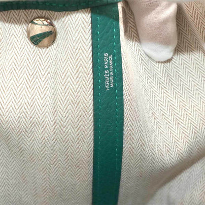 Hermes Herms Garden Party 30 Tpm Tote Bag In Negonda Malachite