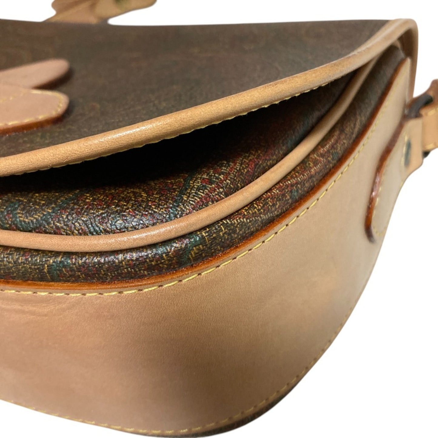 Etro Paisley Crossbody Flap Shoulder Bag In Natural