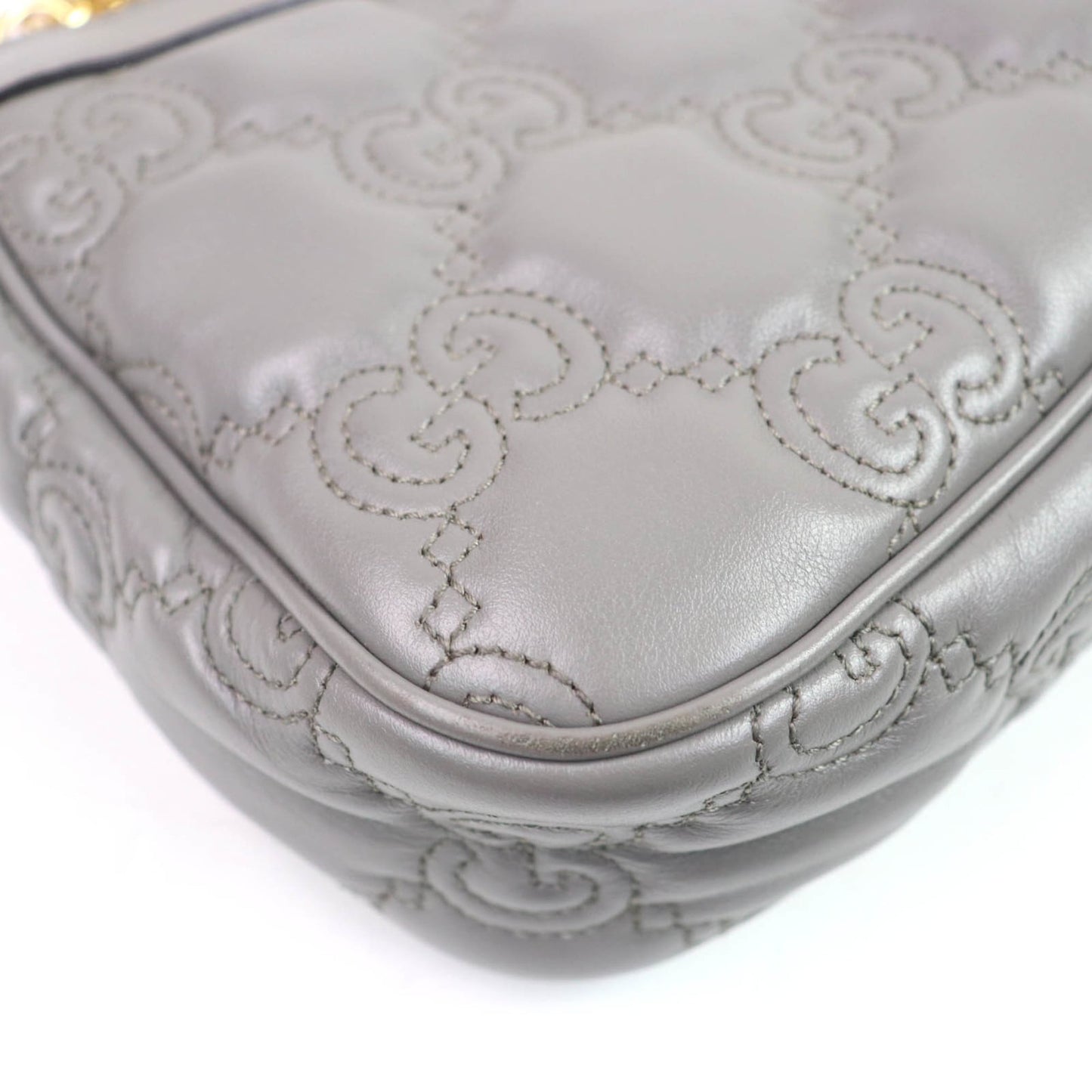 Gucci 735049 Gg Matelasse Leather 2-Way Handbag/Shoulder Bag