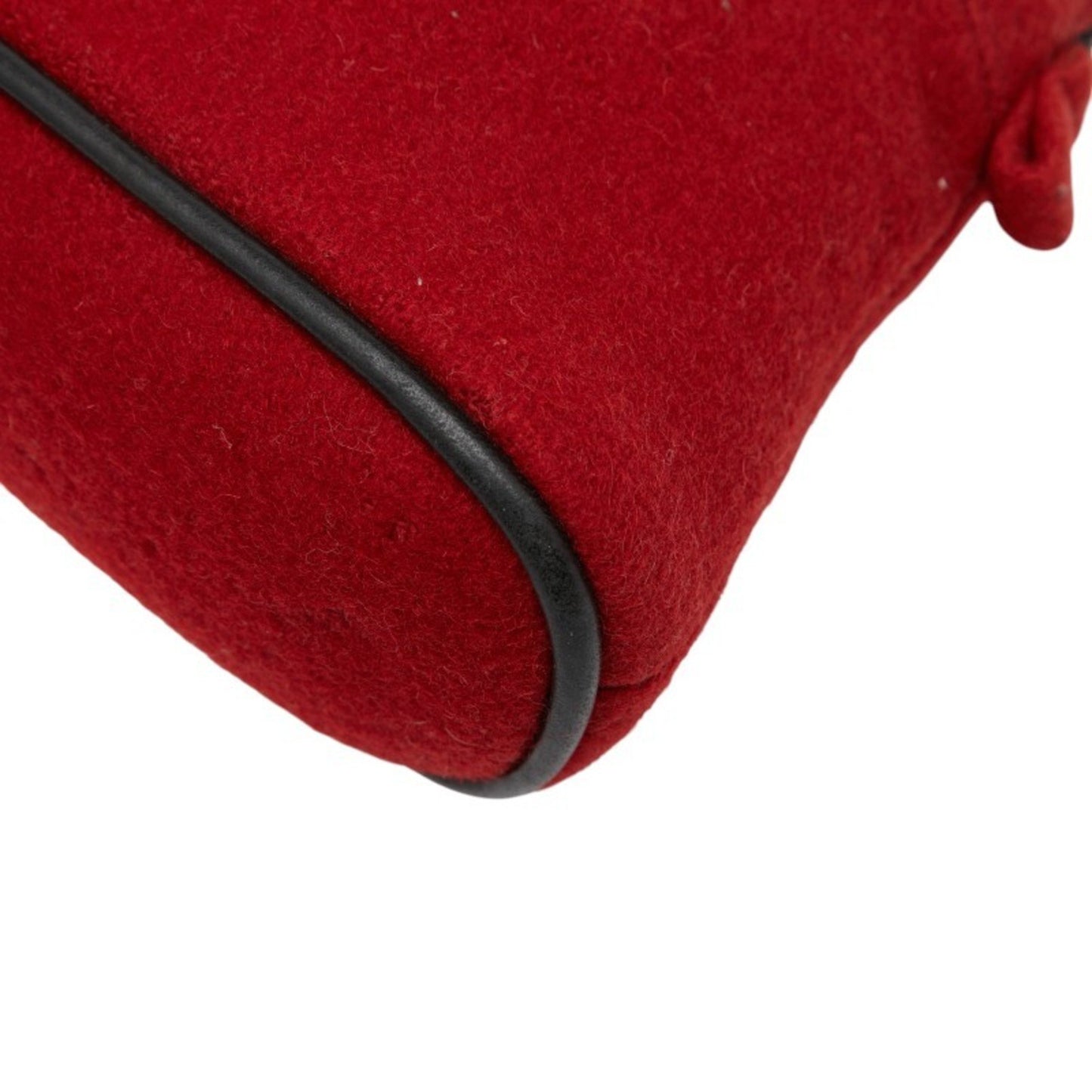 Hermes Bolide Pouch 20 Red Wool
