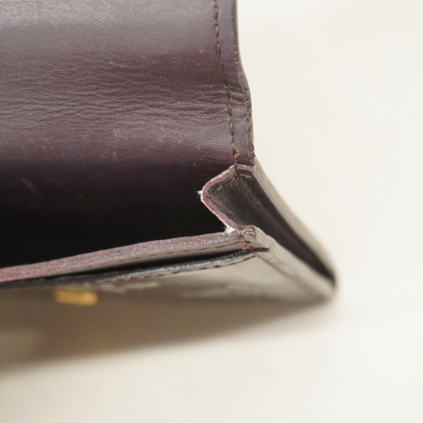 Louis Vuitton Vernis Envelope Carte De Visite Business Card Case M91409 Amaranth