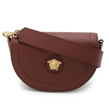 Versace Versace Medusa Flap Shoulder Bag Clutch Leather Burgundy