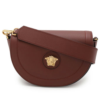 Versace Versace Medusa Flap Shoulder Bag Clutch Leather Burgundy