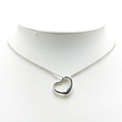 Tiffany Peretti Heart Necklace Sv925 Silver