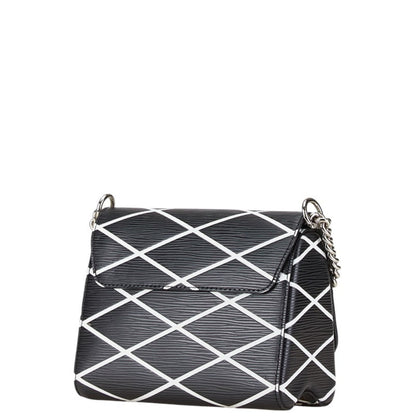 Louis Vuitton Epi Twist Pm Chain Shoulder Bag M50525 Noir Black White Leather