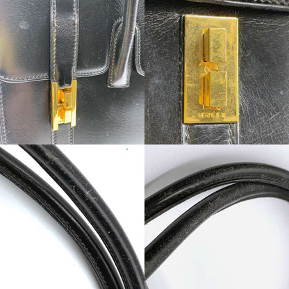 Hermes Drag 30 Box Scarf Leather Handbag