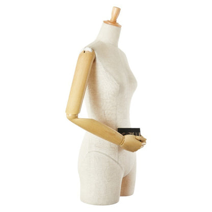 Gucci Gg Kaleido Business Card Case 406562 Black Beige Leather