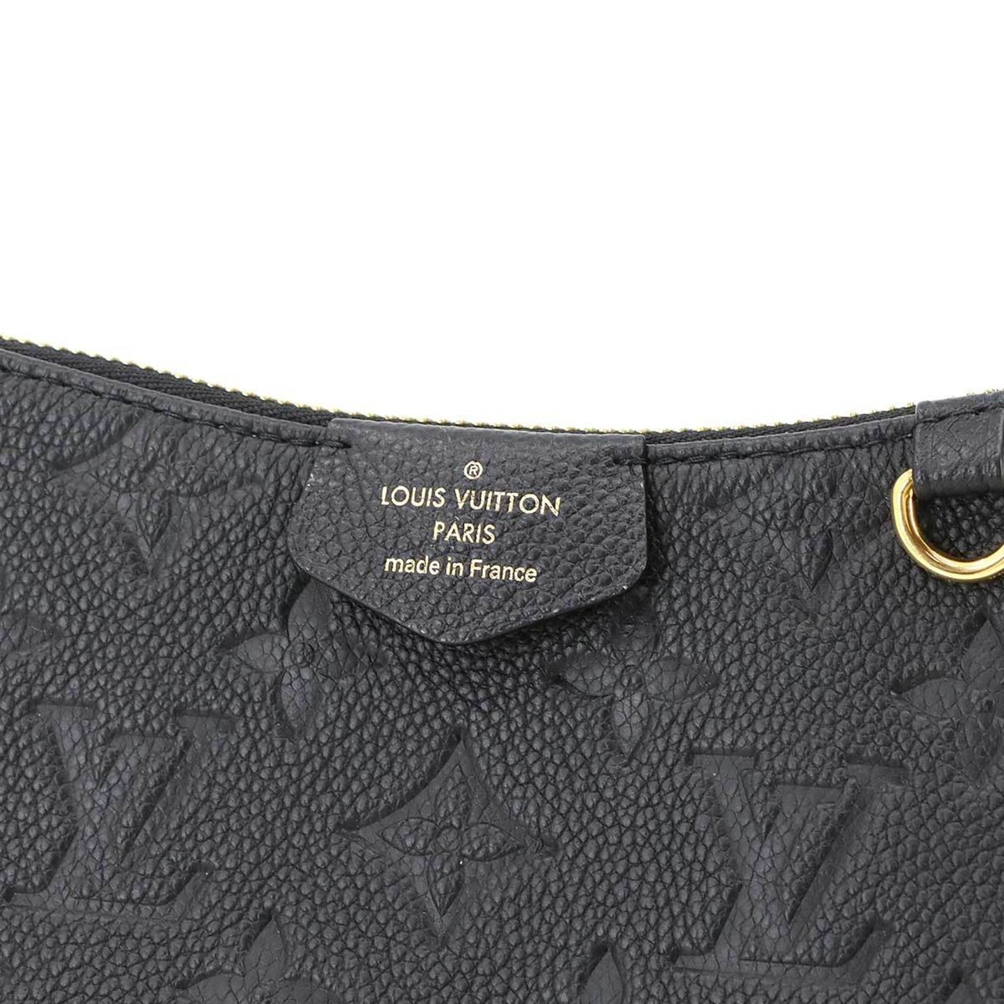 Louis Vuitton Monogram Empreinte Easy Pouch 2-Way Shoulder Bag In Leather Noir (M80349)