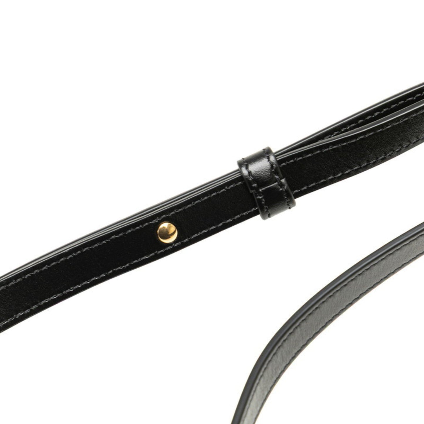 Celine Triomphe Shoulder Bag In Black Leather