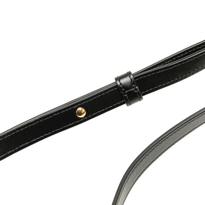 Celine Triomphe Shoulder Bag In Black Leather