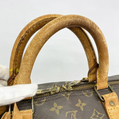 Louis Vuitton Monogram Keepall Bandouliere 55 Boston Bag M41414 Brown