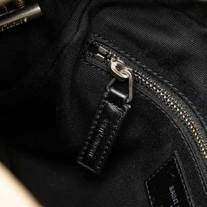 Saint Laurent Lulu Bowling Shoulder Bag 454317 Beige Leather