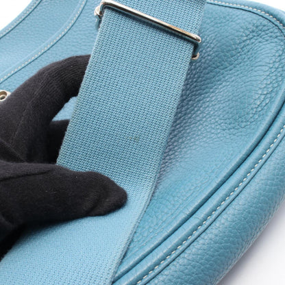 Hermes Herms Evelyn 3 Trois Pm Shoulder Bag In Blue Jean