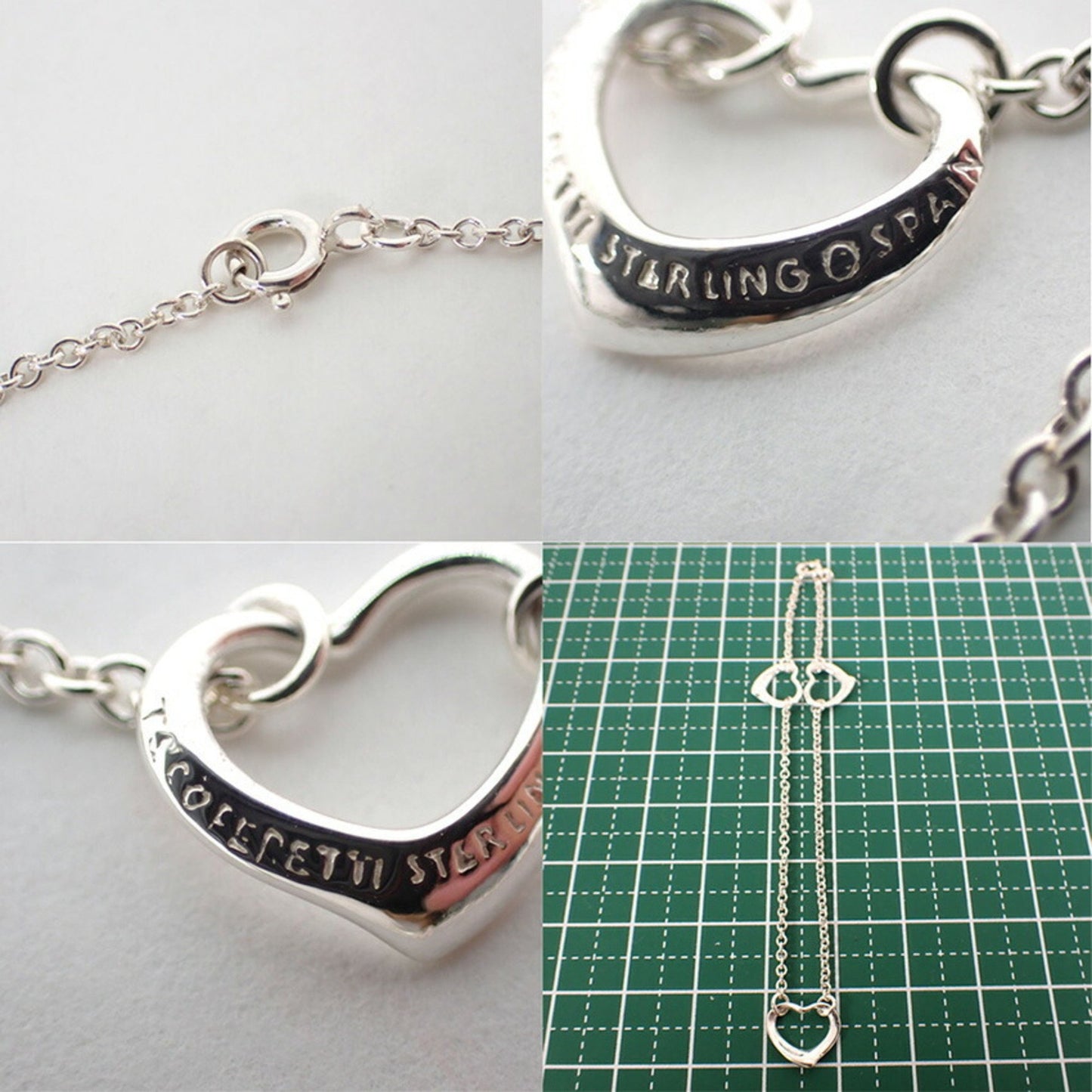 Tiffany 925 Heart 3P Bracelet J21-4