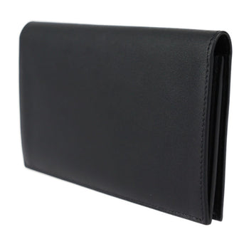 Hermes Citizen Twill Long Wallet - Swift Leather Black Bi-Fold D Engraved 2427063007153R1