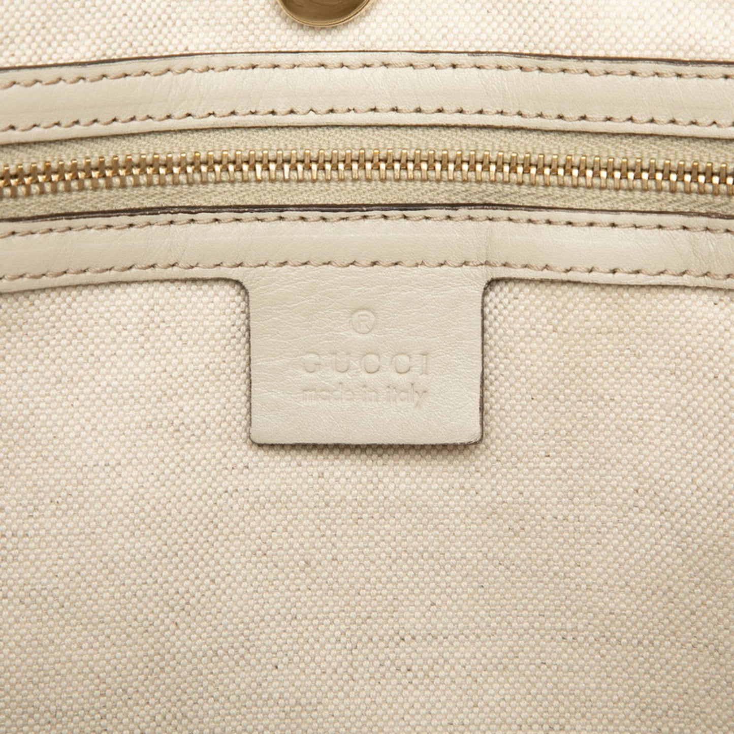 Gucci Micro Guccissima Handbag Tote Bag 309613 White Leather