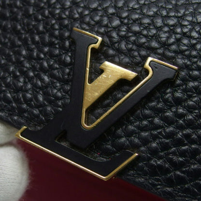 Louis Vuitton Portefeuille Capucines Tri-Fold Wallet Black
