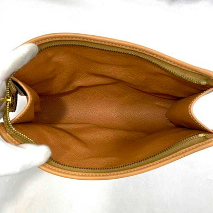 Celine Clutch Bag F-21553 Brown Beige Macadam Pouch Second Pvc Leather M16/2 Celine
