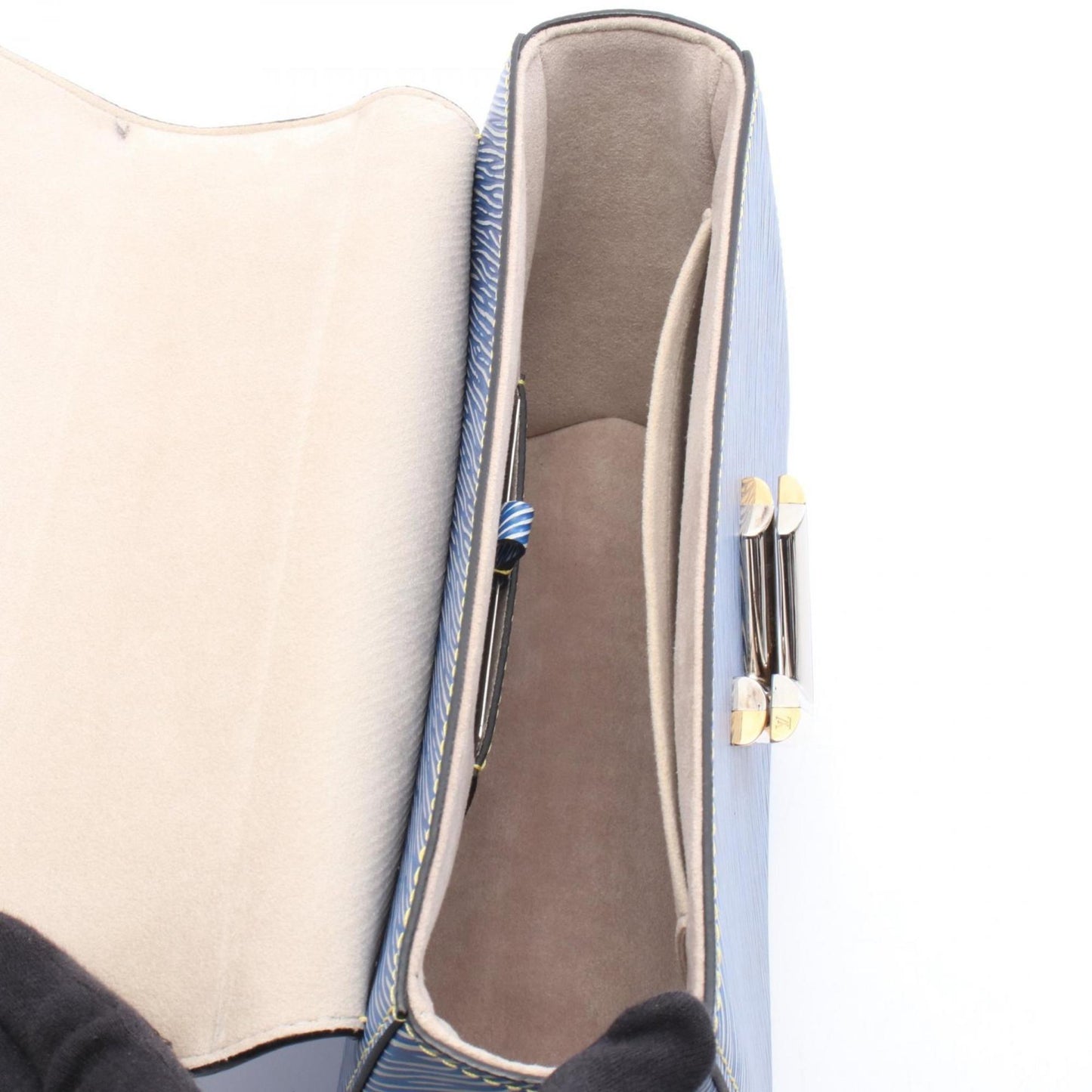 Louis Vuitton Twist Mm Epi Leather Denim Shoulder Bag