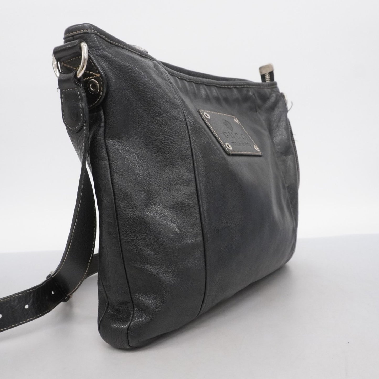 Gucci Shoulder Bag 190279 Leather Black