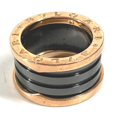 Bvlgari B-Zero1 3-Band Gold Ring In Au750 Ceramic