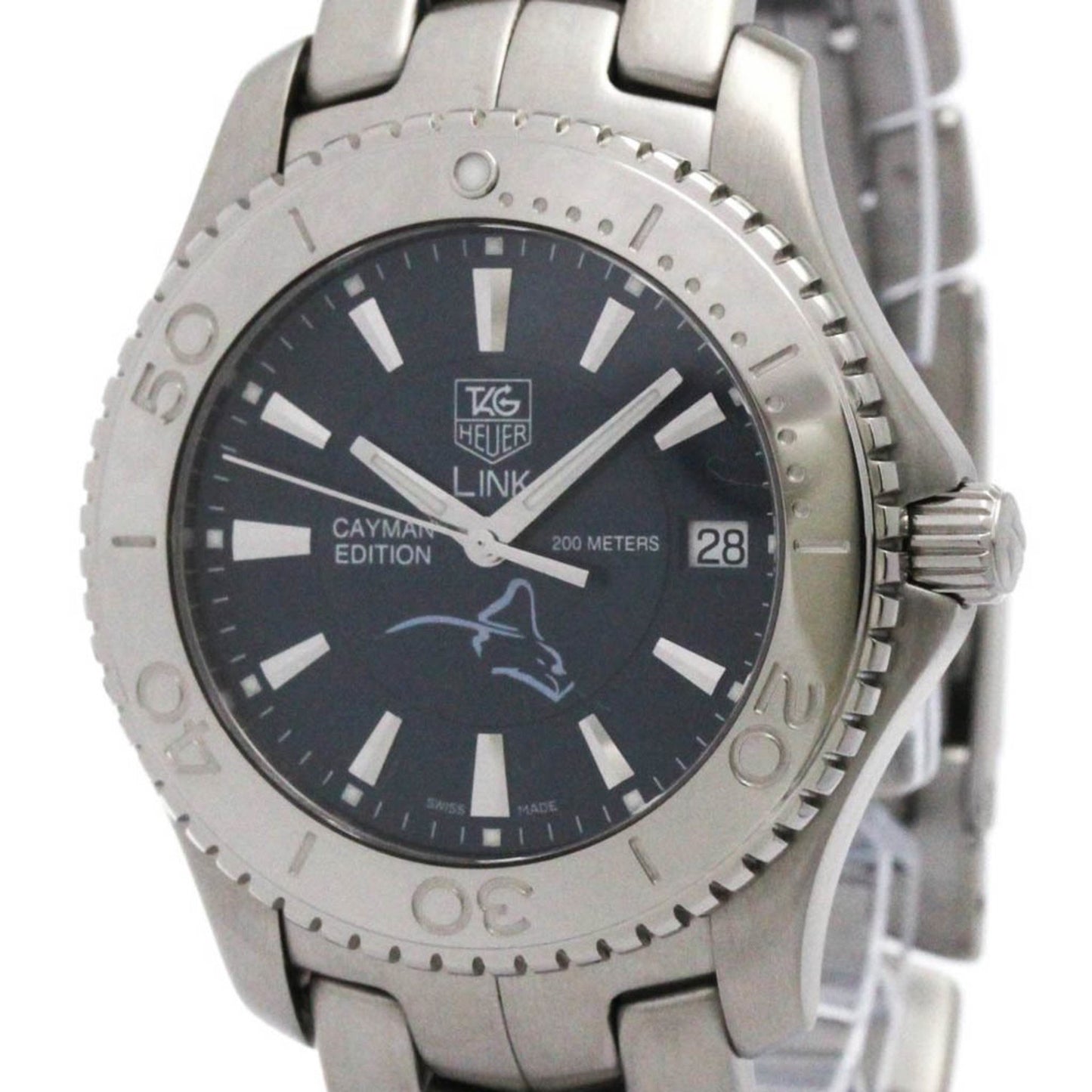 Tag Heuer Link Cayman Islands Edition Ltd Watch Wj111E Polished