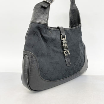 Gucci Gg Canvas Jackie Handbag 00963 Black