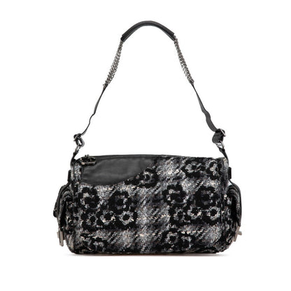 Chanel Camellia Chain Shoulder Bag In Gray