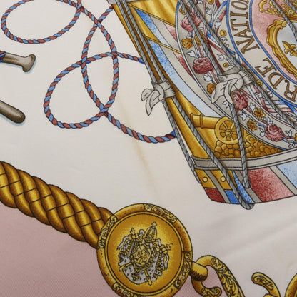 Herms Hermes Carr 90 Les Tambours Silk Scarf