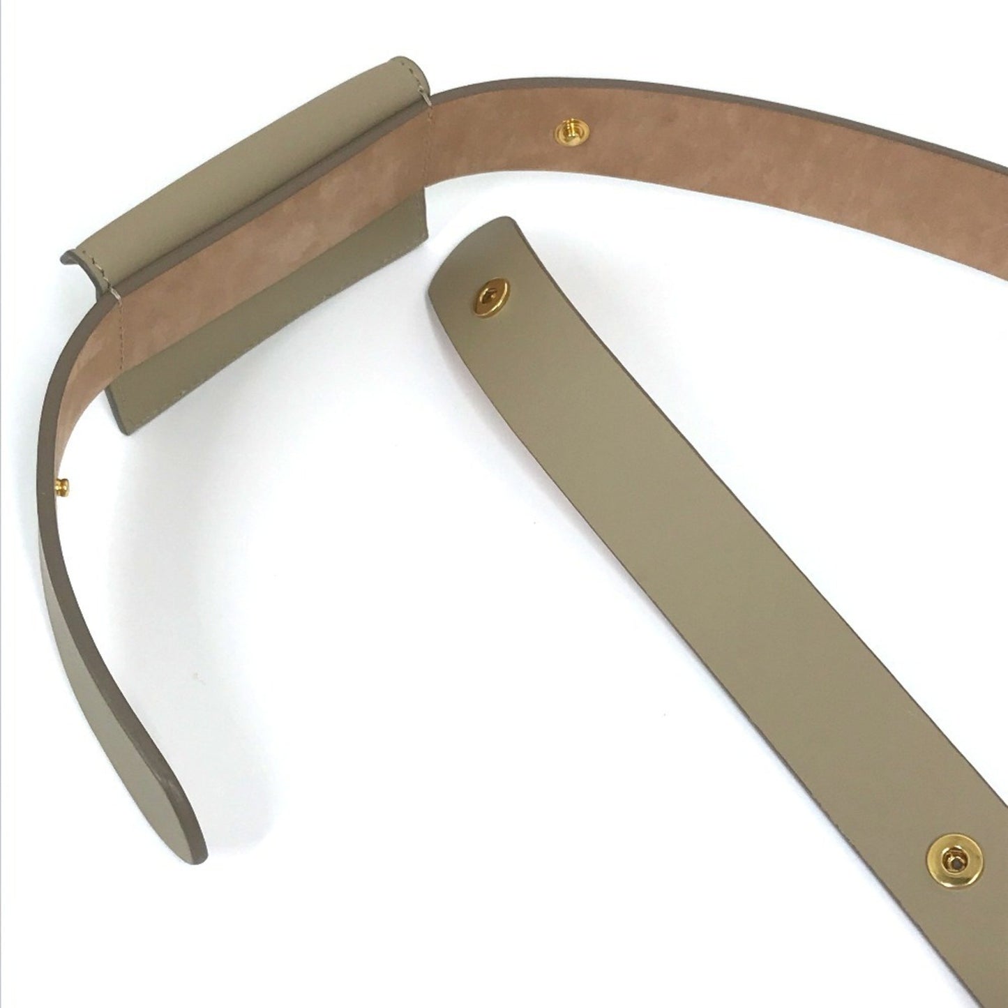 Burberry 8012136 Envelope Leather Belt With Pouch