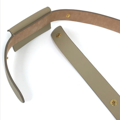 Burberry 8012136 Envelope Leather Belt With Pouch